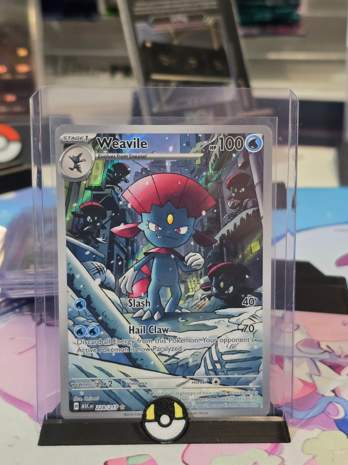 #228 Weavile Illustration Rare